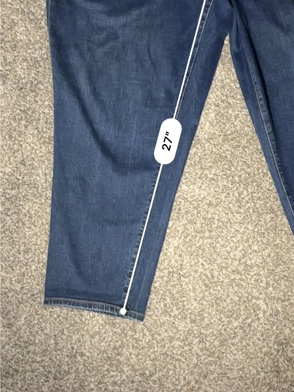 Talbots Cropped Ankle Jeans in Deep Blue Wash